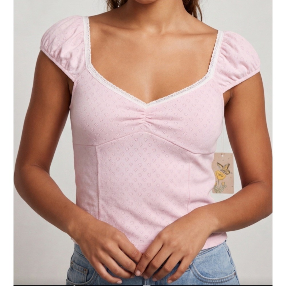 Persaya pink Women's knit top Size XL